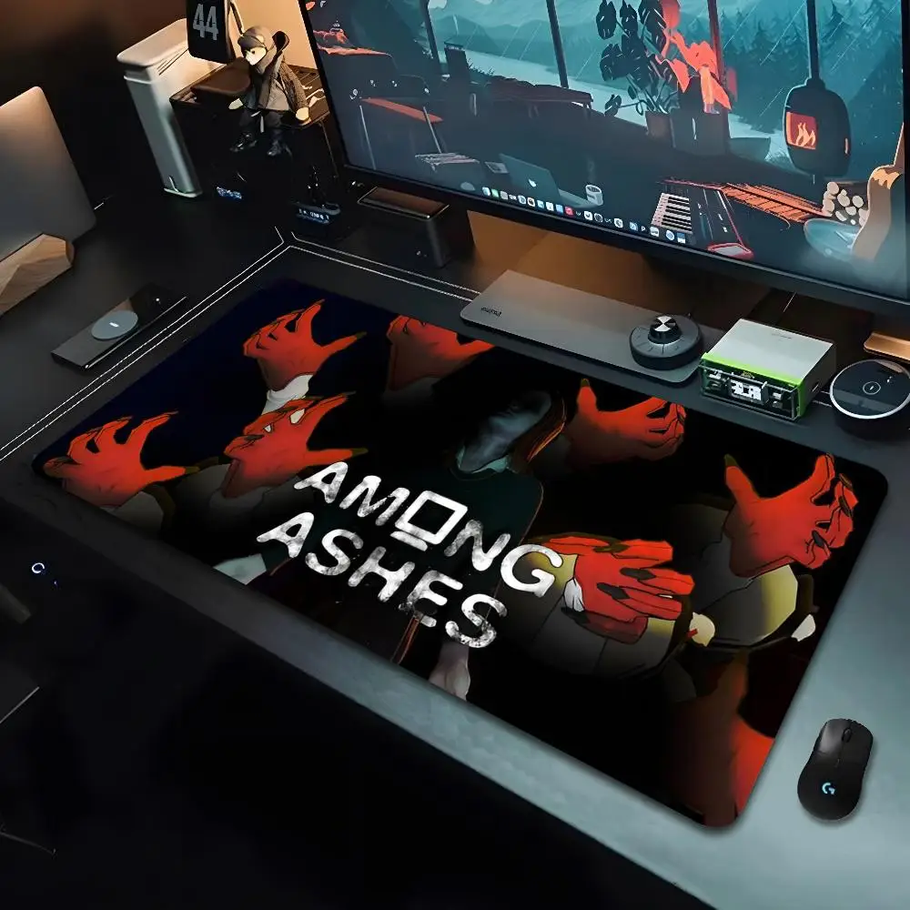 Among Ashes Mouse Pad Cartoon Lockedge Large Gaming Pad Computer Gamer Keyboard Mouse Mat Desk Mousepad for PC Desk Pad