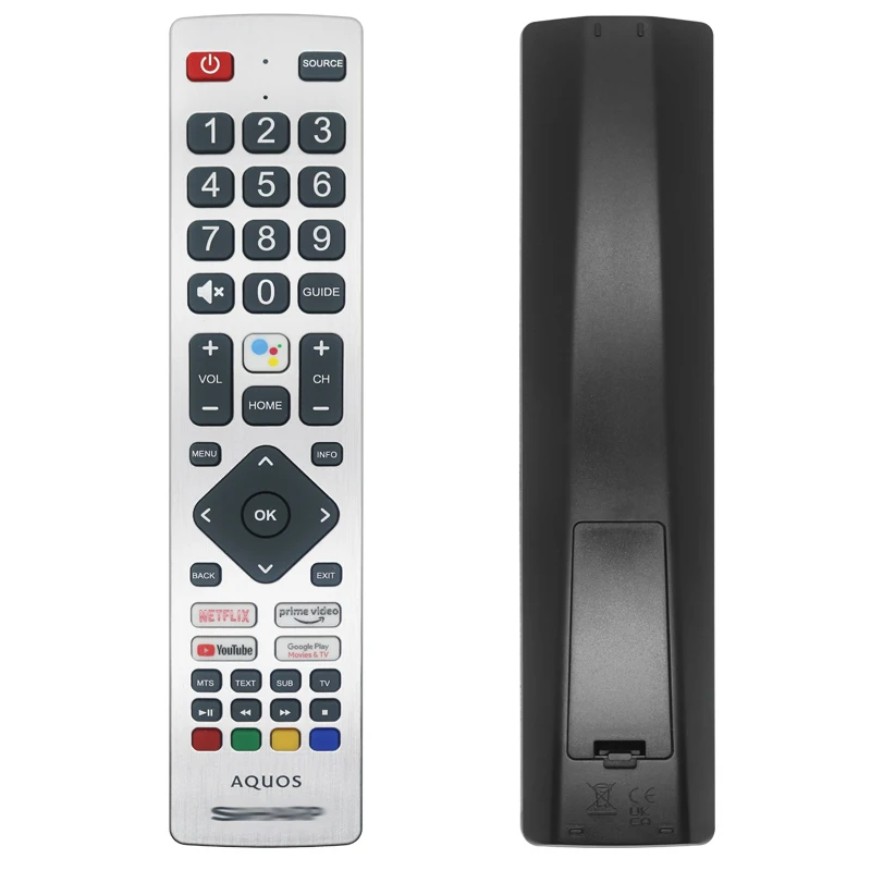 Originale SHWRMC0133 Sprachfernbedienung für Sharp Android TV Modelle 40BL2/3/4/5EA, 50BL2/3/4/5EA, 55BL2E