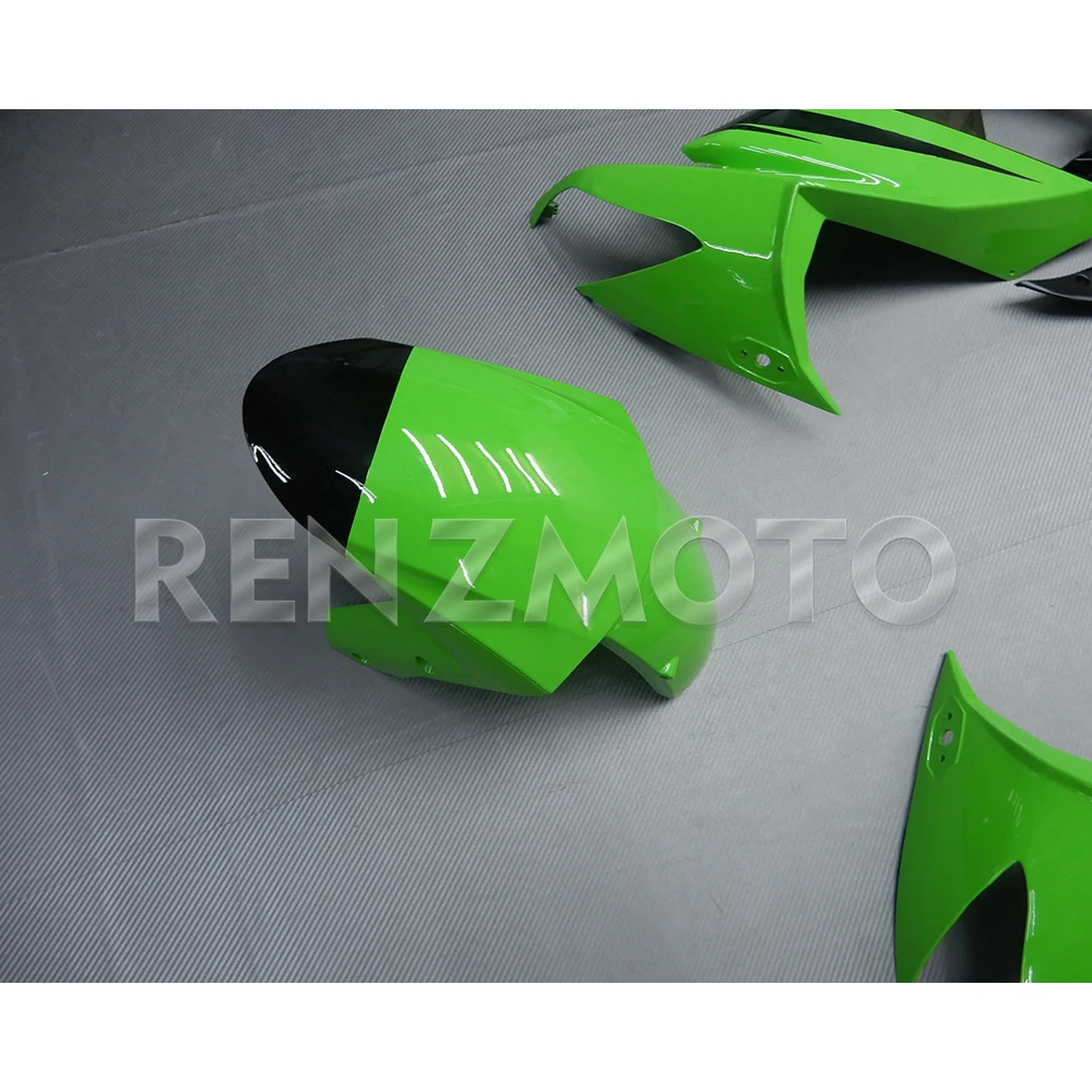 اكسسوارات الدراجات النارية Fairings قالب حقن رسمت ABS البلاستيك هيكل السيارة أطقم لكاواساكي ZX-10R نينجا 2008-2010 K1008-101a