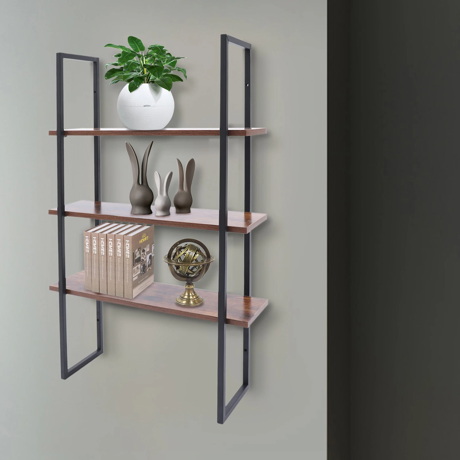 Storage Organizer for Home Appliance Wall Mounted Bookshelf Floating Shelves Modern Large Storage for Home Organizer