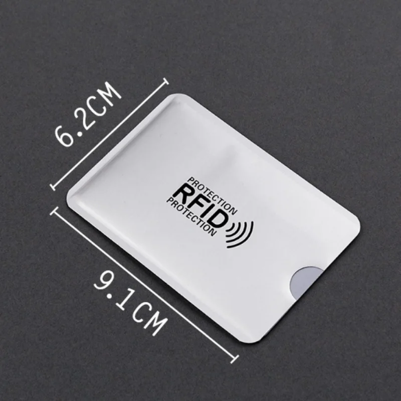 10Pcs Anti Rfid ID Credit Card Sleeve Laser Aluminum Blocking Reader Lock Anti-theft Credit Card Cover Case Credit Cards Bag