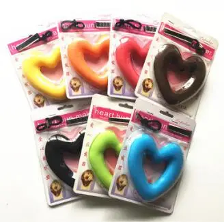 

6Set/Lot Mix Colore Loving-Heart Three-Piece Hair Bun Maker Magic Bud-Like Donut Care Styling Tools Accessories HA070