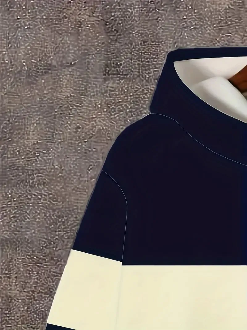 يتميز المجموعة الرجالية الجديدة لربيع وخريف 2025 بطباعة مخططة ثلاثية الأبعاد عصرية ومريحة وناعمة #5