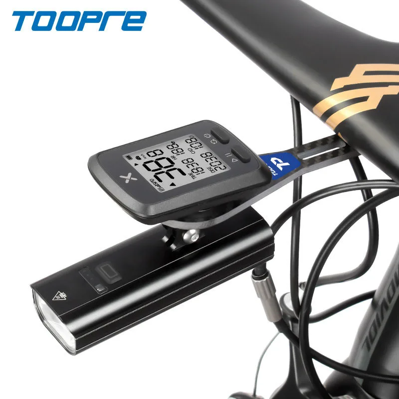 TOOPRE Fiets Koolstofvezel Yardstick Beugel Een Stuk Stuur Verlenglicht Beugel voor Garmin Xoss GoPro Sport Camera Docks