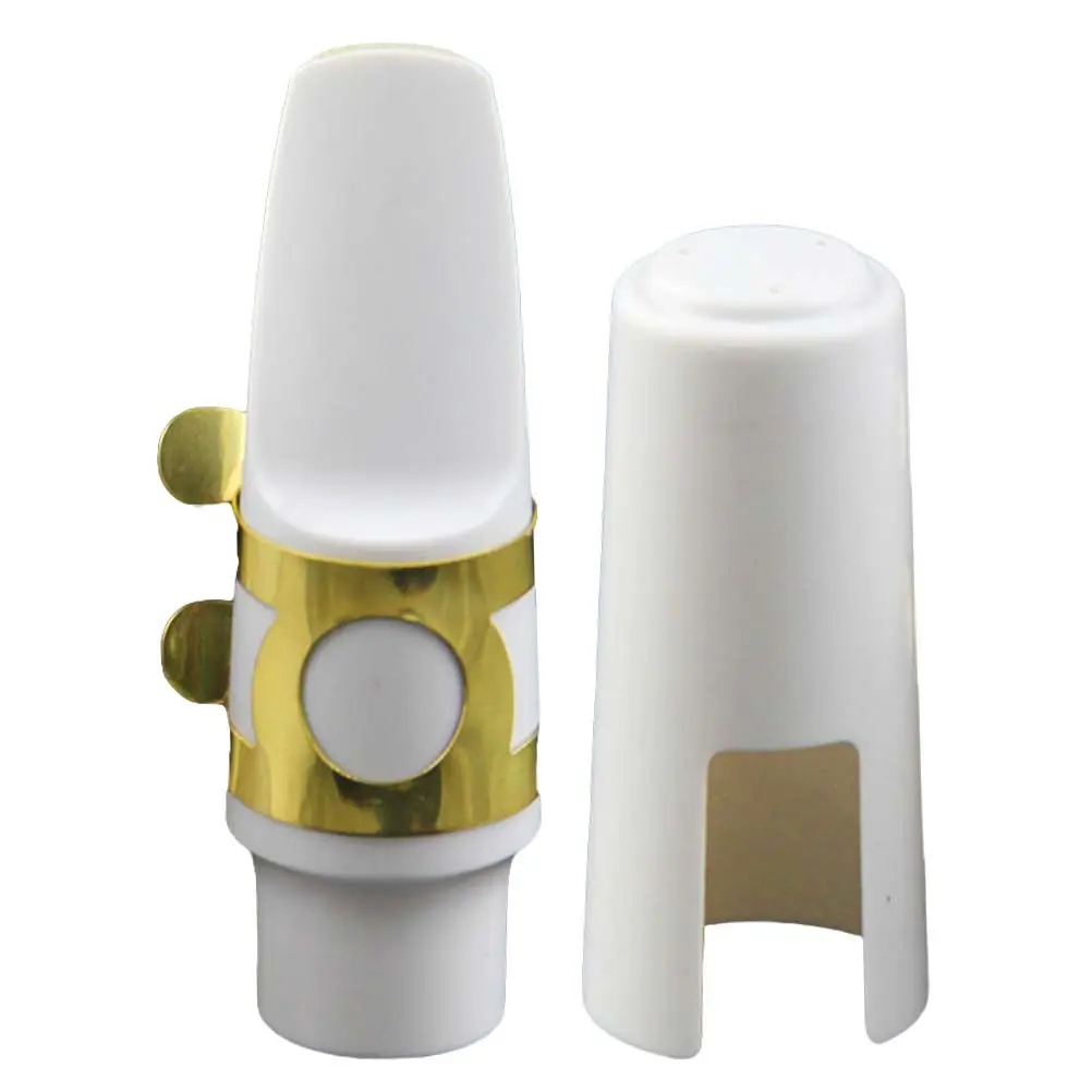 

Белый мундштук из полимерной смолы для альт-саксофона, сменный аксессуар для молодых исполнителей, обеспечивающий естественный звучание и качественную игру.