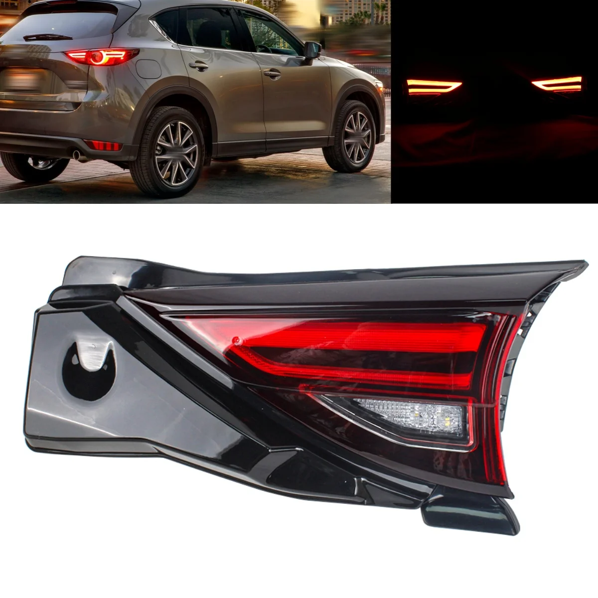 

Right Inner Side Tail Rear Lamp Light With Bulbs KB8A-51-3F0B For Mazda CX-5 2017 2018 2019 2020 2021 car assecories