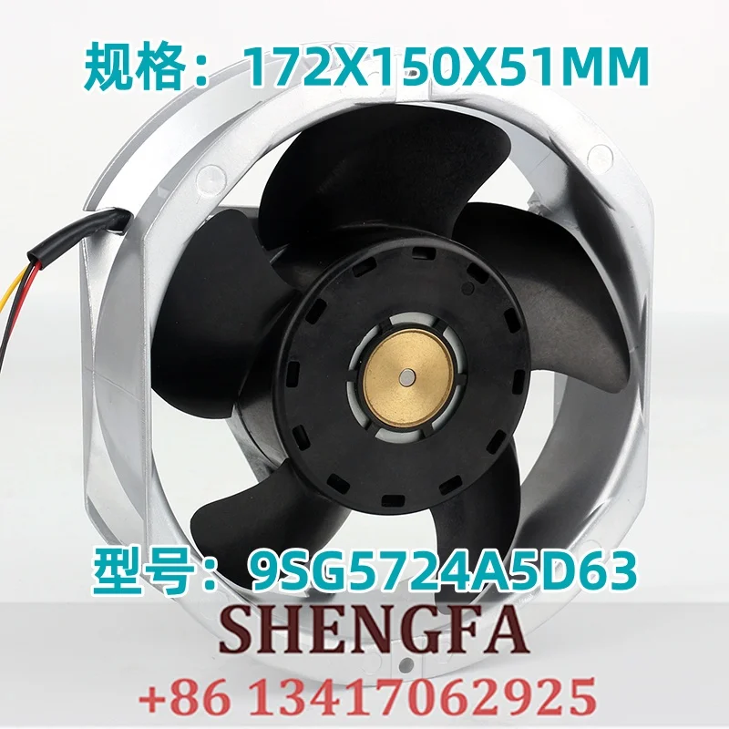 cooling fan New Sanyo DC 24V 2.6A 17251 17CM 172X150X51MM Three-wire detection of high-end devices 9SG5724A5D63