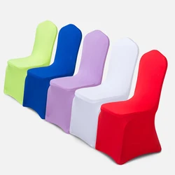 1 Pcs Wedding Chair Covers polyester Stretch Slipcover for Restaurant Banquet Hotel Dining Party Universal Cover