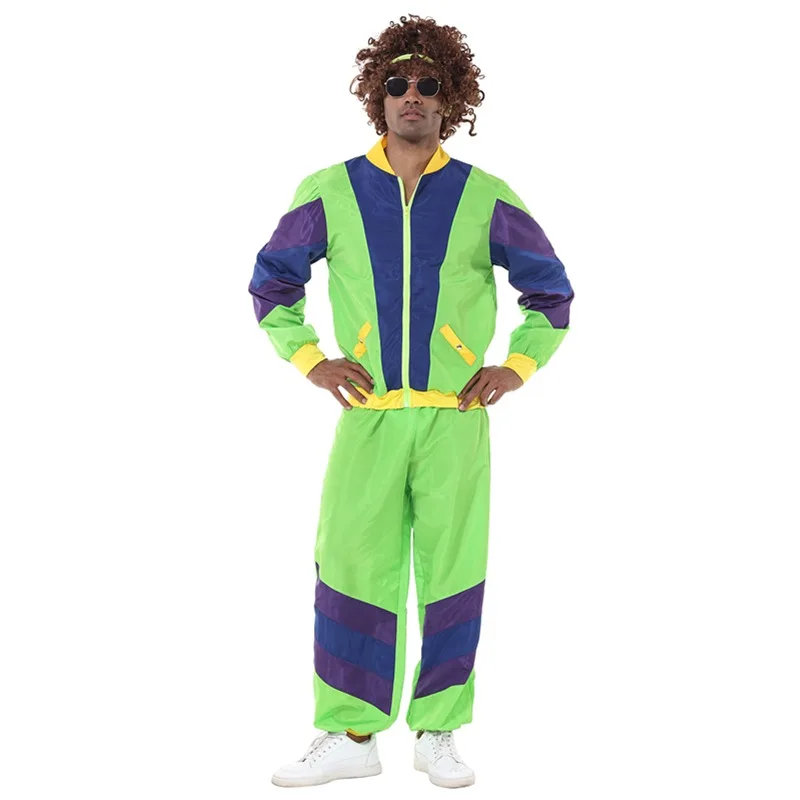 Halloween Retro anni '60 anni '70 Hippie Cosplay Costume di carnevale uomo Hippie Disco Party Music Festival Retro Disco Fancy Dress