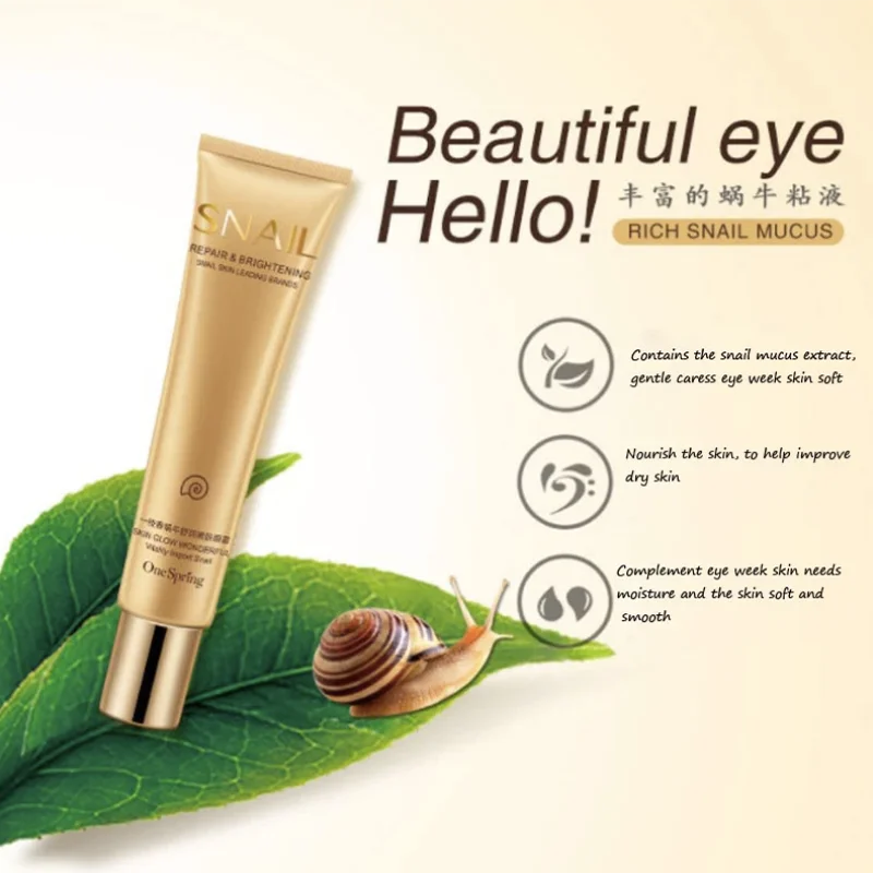 Snail Colageno Eye Cream Serum Bags Bolso Remover Anti Cerne Occhiaie Ojeras Olheiras Antiojeras Olhos Bolsas Korean Original