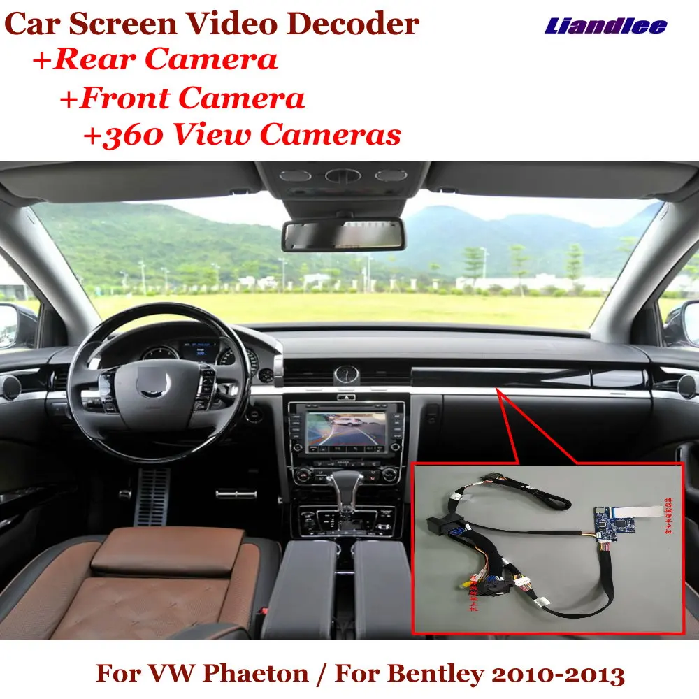 For Bentley Continental GT V8 2012–2018 Car Original Screen DVR Reverse Image Decoder Rearview Front 360 Camera