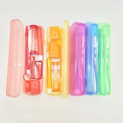 5-color 8-piece Set of Oral Care Orthodontic Set Soft Bristled Toothbrush gap brushing dental Thread Traction Tool
