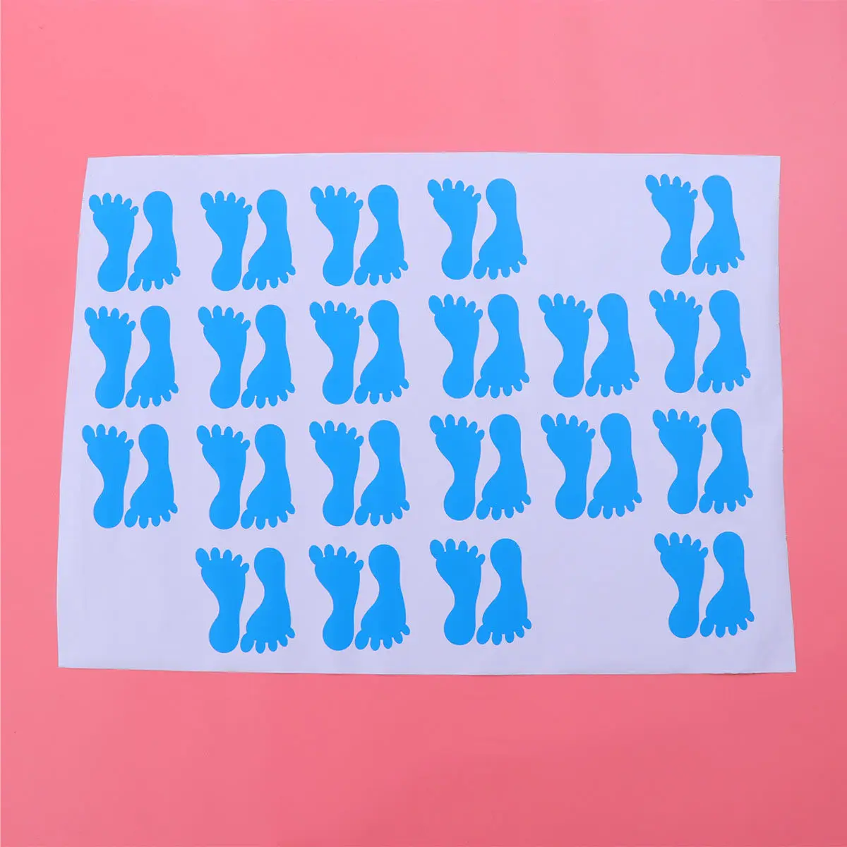20 Pairs Footprint Floor Stickers PVC Material Bathroom Accessories Decor Non Slip Bathtub Wall Decals Home Use Floor Tiles