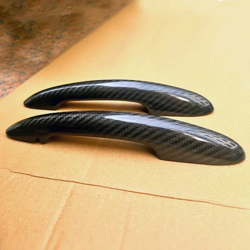 For MINI Cooper F54 F55 F56 F57 F60 Real Dry Carbon Fiber Door Handle Outer Decoration Countryman Clubman Modification Body Kit