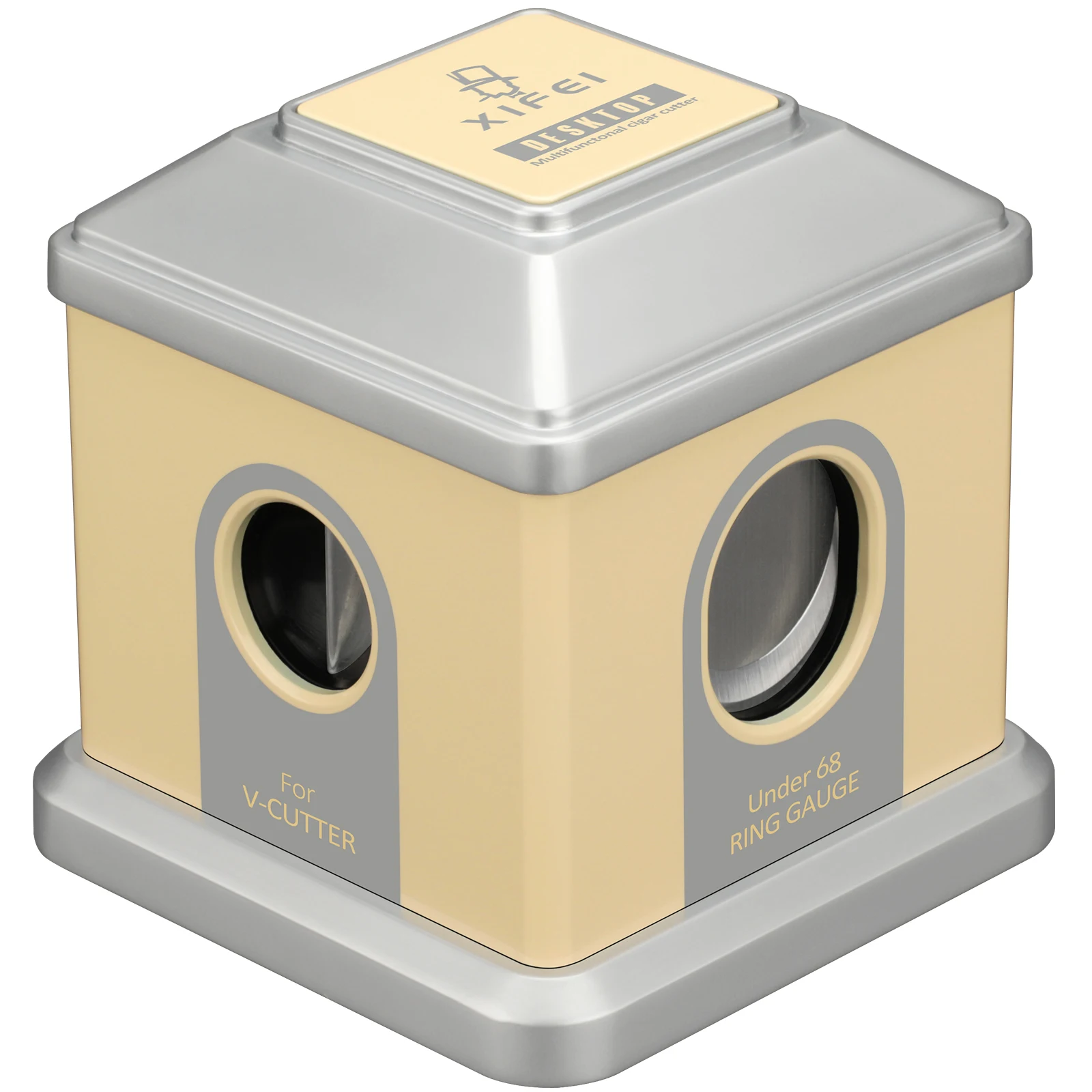 

XIFEI Table Cigar Cutter,Straight Cut V-Cut Cigar Cutters for 32-68 Ring Gauge,Ergonomic Design Stainless Steel Guillotine