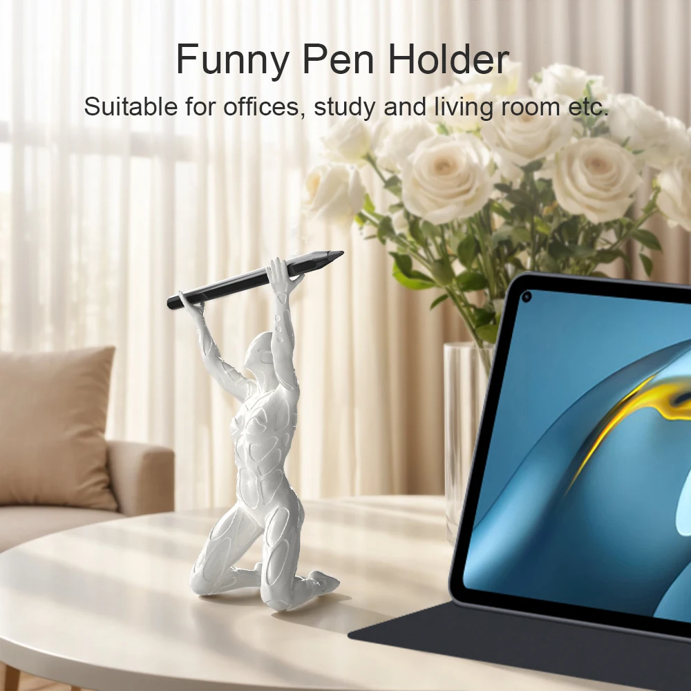 The King, please use a pen in a funny style plastic desktop pen holder decoration is suitable for Halloween, Christmas and home