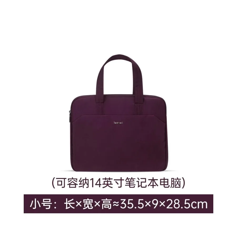 Simple Large Capacity Business Briefcase Multifunctional Messenger Bag For Office Commuter Notebook Document