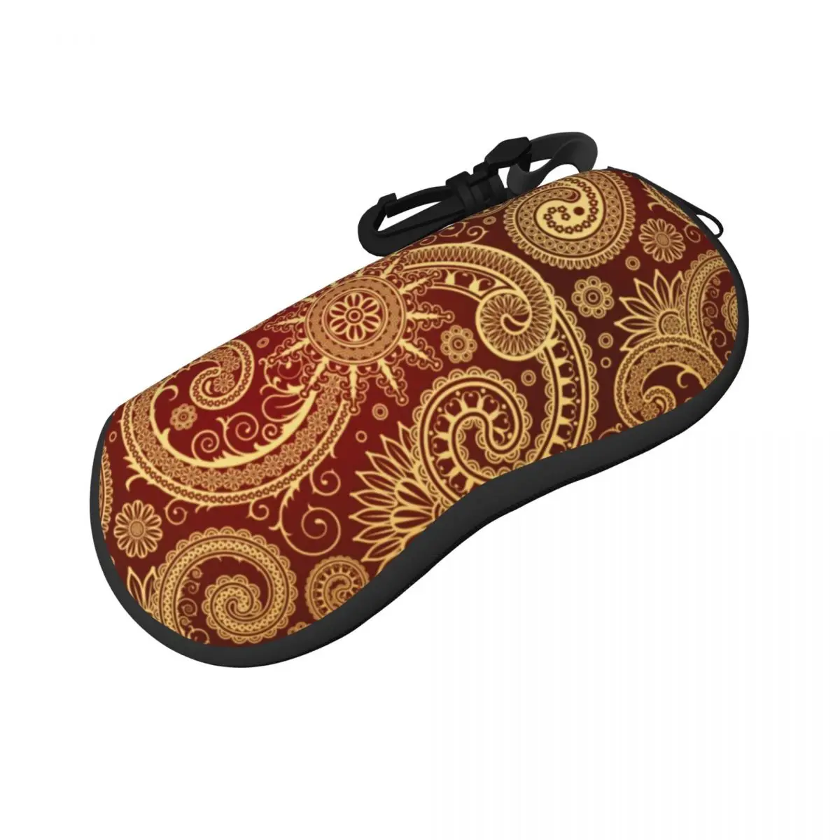 

Baroque Floral Horizontal Glasses Case Abstract Print Pocket Zipper Sunglasses Pouch Classic Male Female Eyewear Box