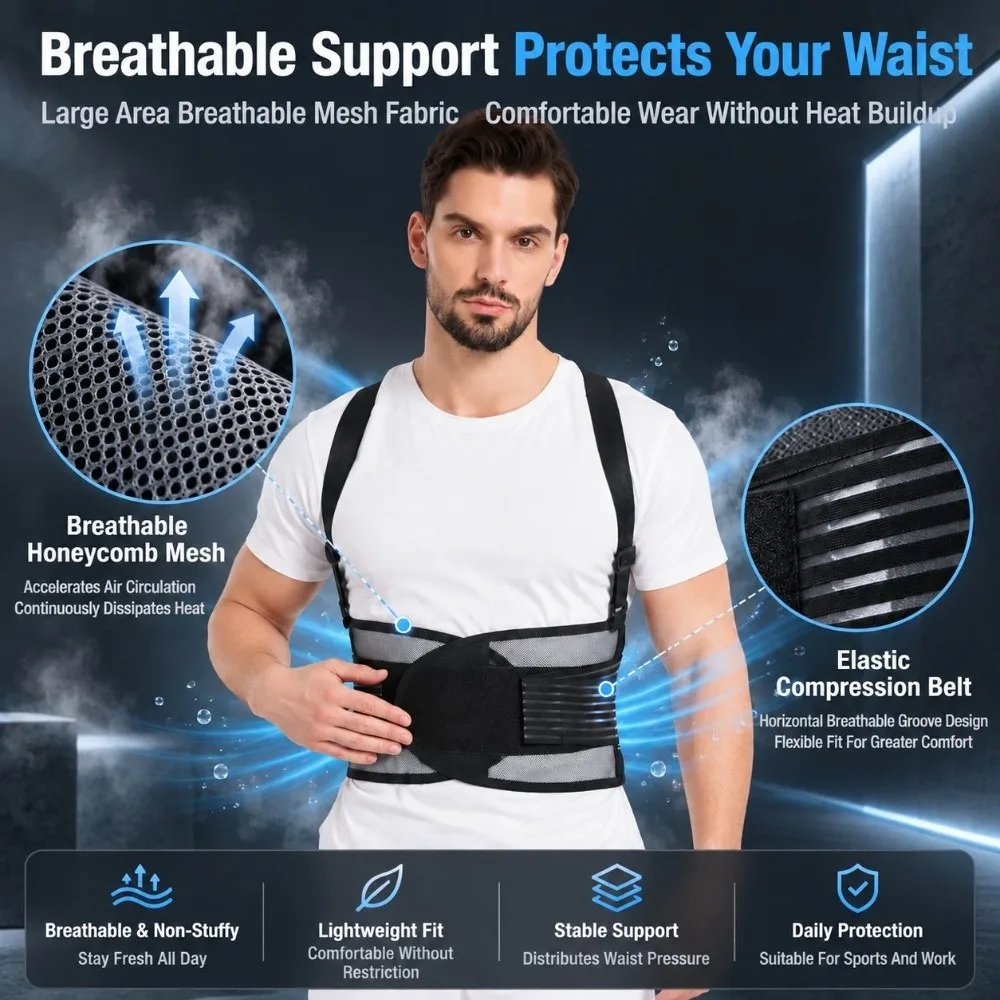 Adjustable Waist Stabilizers Belt Breathable Material Comfortable Waist Hold Multipurpose Waist Belt Supportive Structure