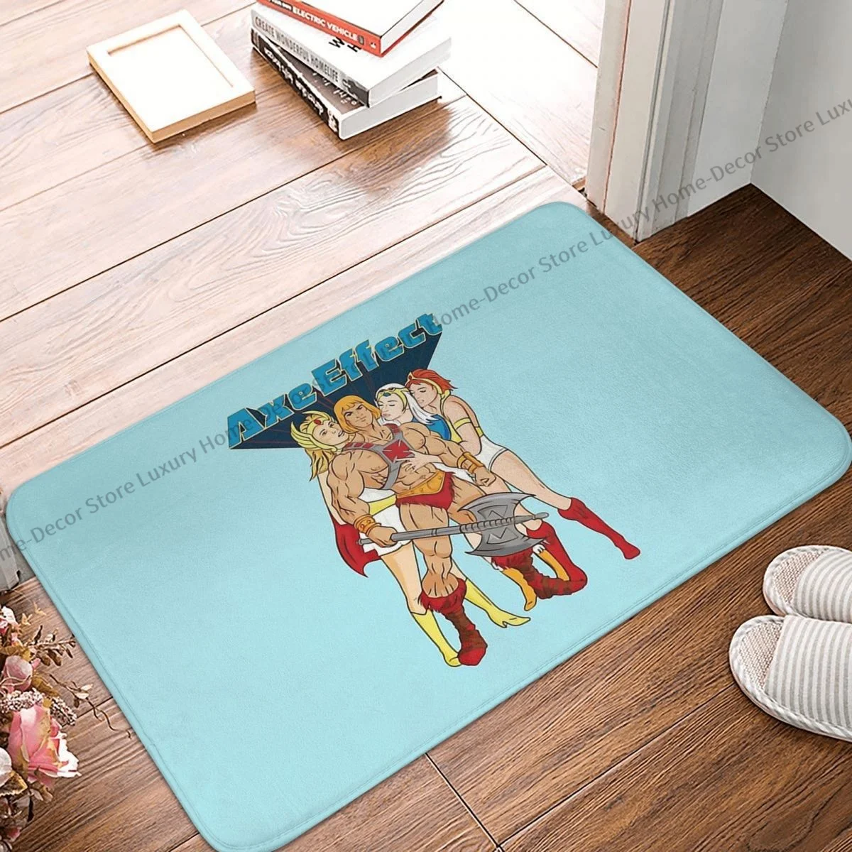 He-Man The Master Of The Universe Bathroom Mat Axe Effect Doormat Kitchen Carpet Outdoor Rug Home Decor