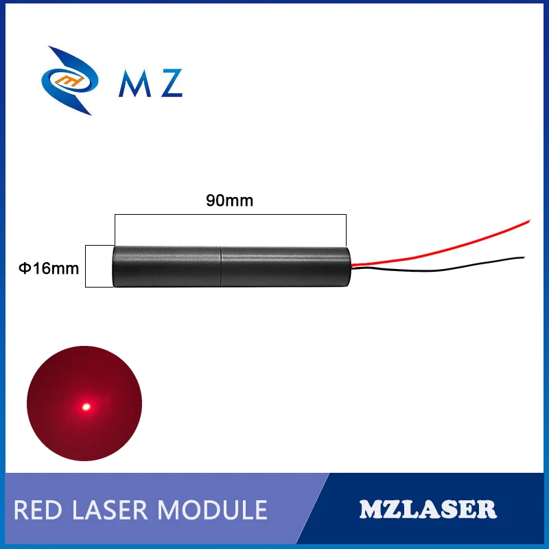 Red Dot Laser Diode Module Hot Selling Compact D16mm 650nm 10mw 20mw 30mw 50mw 100mw Industrial Grade Dot Laser