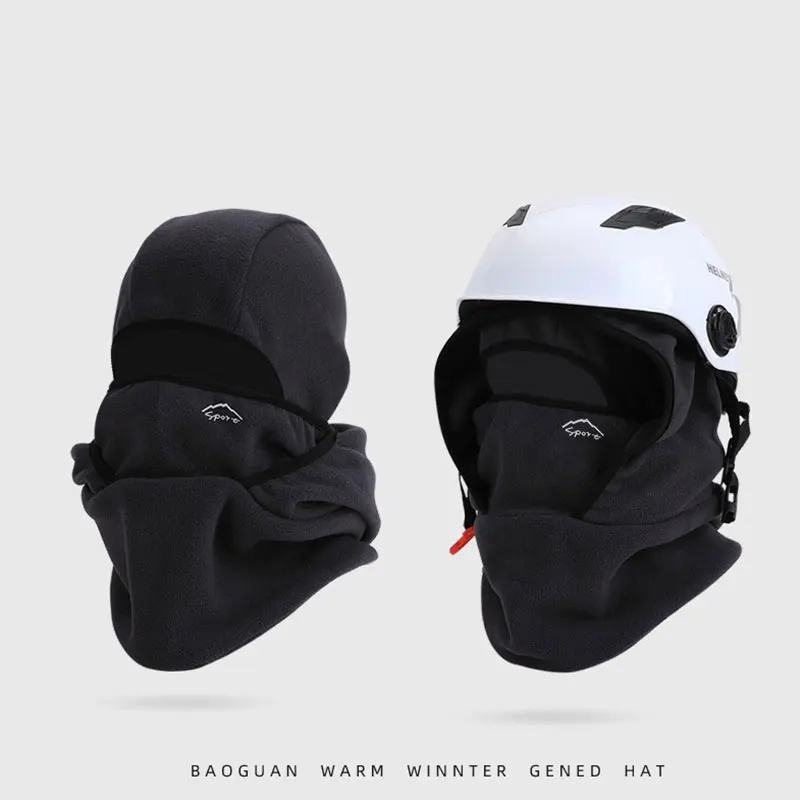 Sports Face Mask Winter Warm Fleece Hooded Full Coverage Balaclava Outdoor Ski Cycling Running Motorcycle Unisex Windproof 5