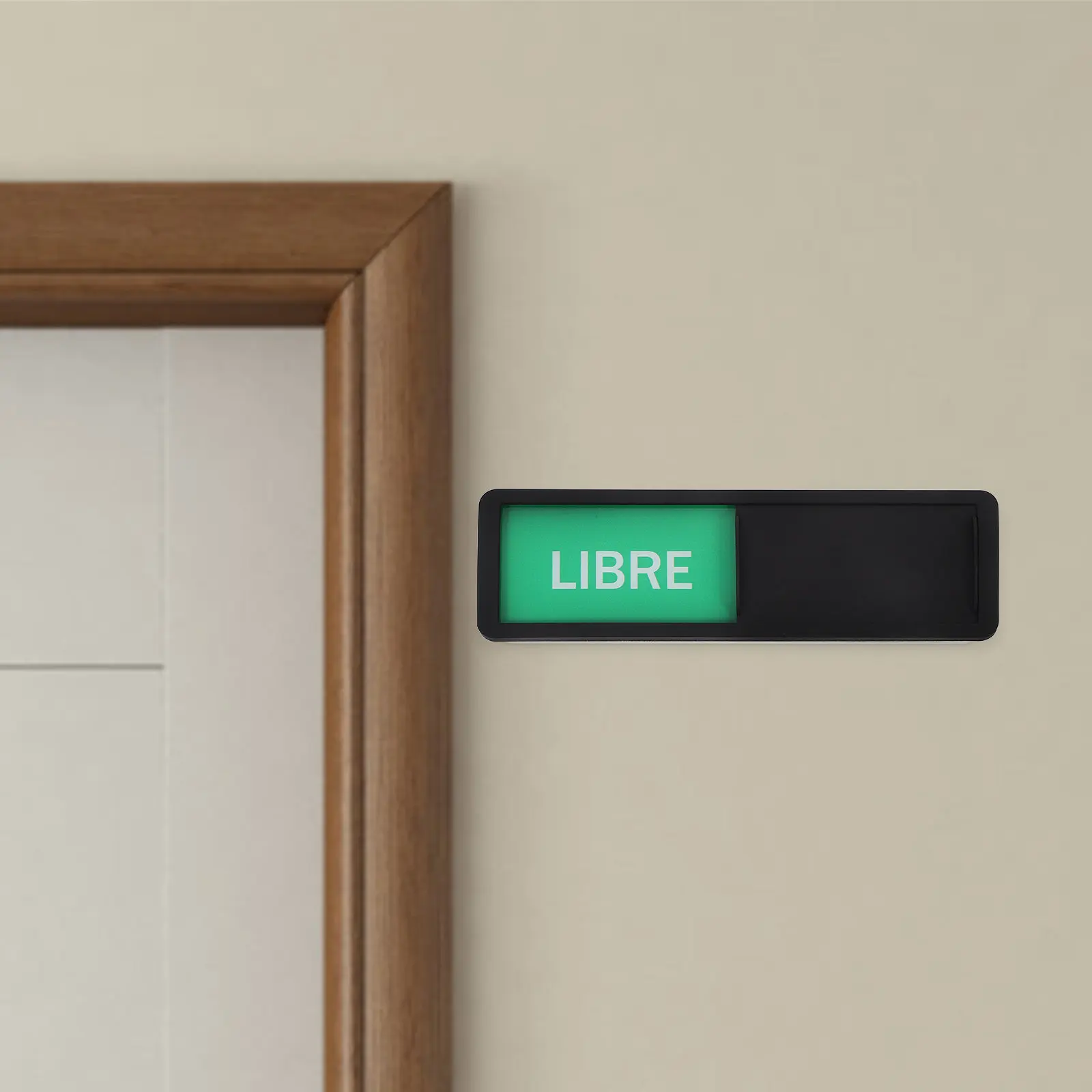 Professional Sliding Door Sign Vacant Occupied Status Indicator for Office Conference Room Hotel Hospital Bathroom Restroom Door
