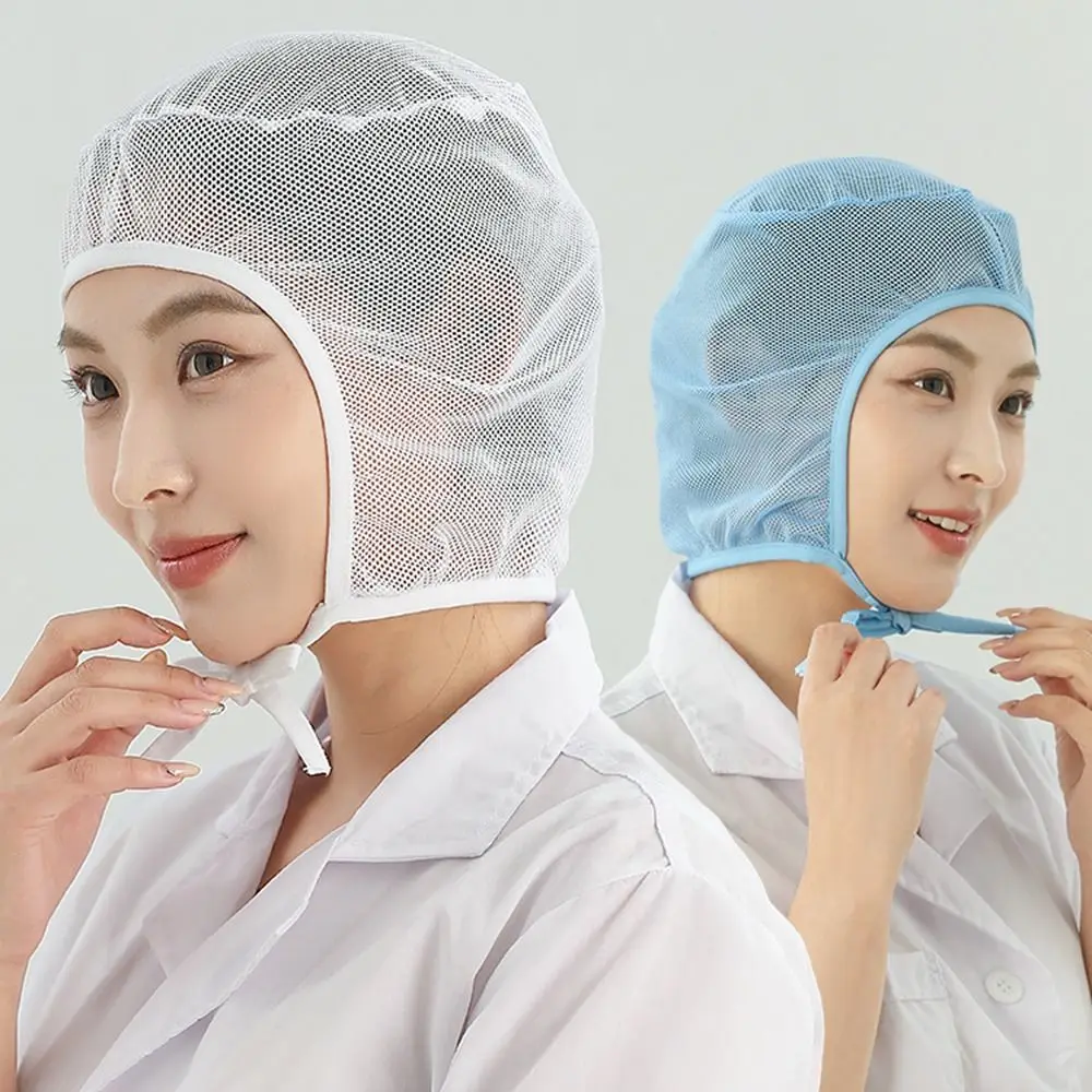 New Breathable Mesh Work Cap Headband General Unisex Mesh Cap Soft Anti-hair Loss Head Covering for Food Factory Workshops