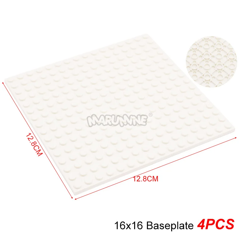 Marumine Bouwstenen Dubbelzijdige Bodemplaat 16x16 91405 Monteren Onderdelen MOC Bricks Grondplaat Idee Huis Bouwbord