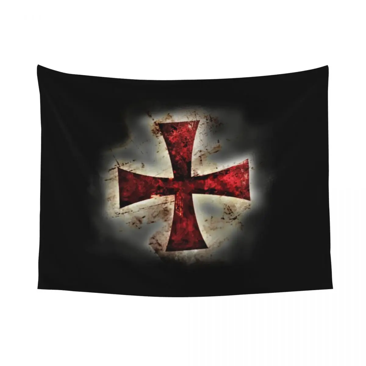 Custom Knights Templars Cross Medieval Tapestries for Bedding Hippie Wall Hanging Tapestry Home Decoration