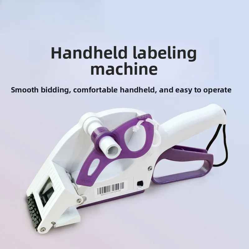 Handheld Semi-Automatic Label Applicator Mobile Sticker Price Tag Labeling Tool