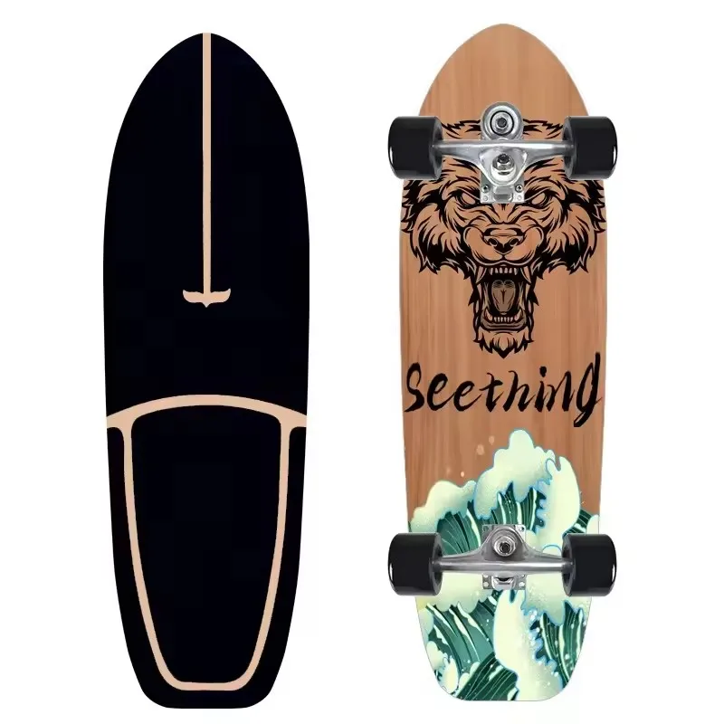 Land Surfboard Beginner Surfboard Exercise Brush Street Big Fish Board Walking Skateboard Longboard Penny Board For Beginner