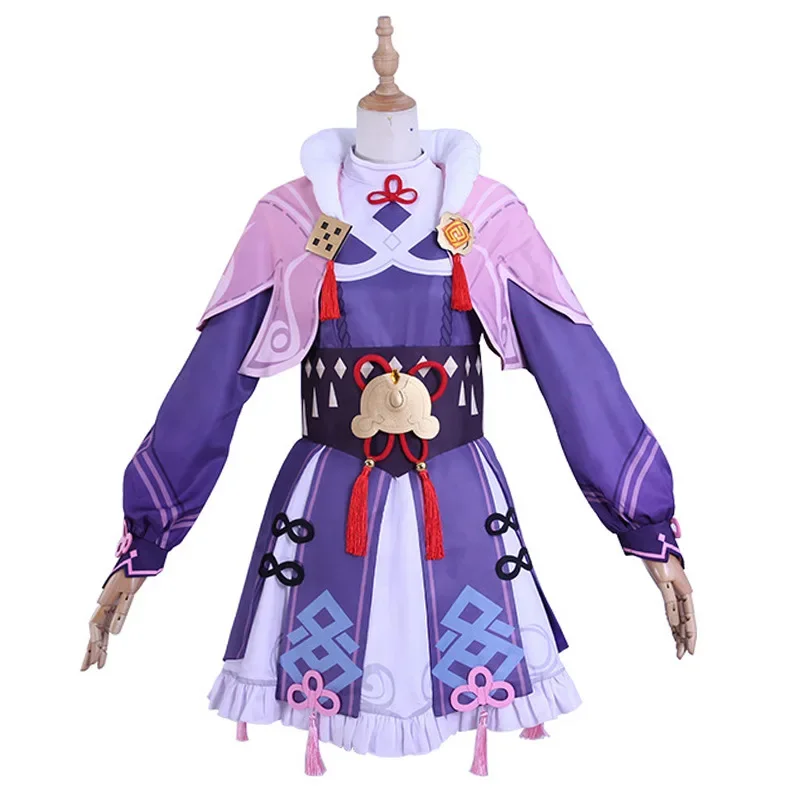 Genshin Impact YunJin Cosplay Costume avec perruque pour femme, tenue d'opéra chinois Anime, robe Lolita Yun Jin, vêtements de fête pour filles