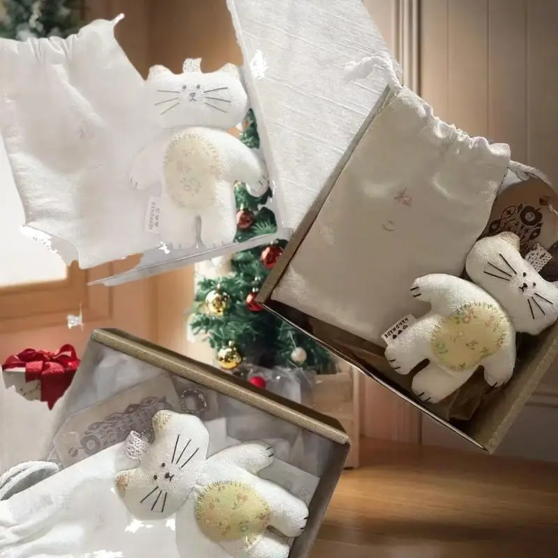 لعبة قماش القط غريب الأطوار كيرينغ؛ دمية كرتونية قطيفة للقطط؛ ديكور على شكل حقيبة، هدية للأطفال لا تُنسى