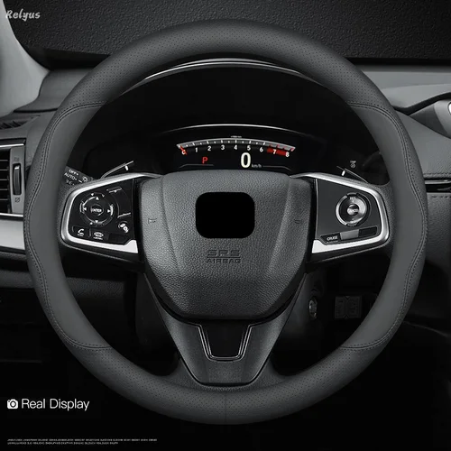 Imagen 2 del producto Fundas universales para volante de coche de cuero PU sin anillo interior, adecuadas para accesorios de suministros de interior de coche de 14,5-15 37-38cm