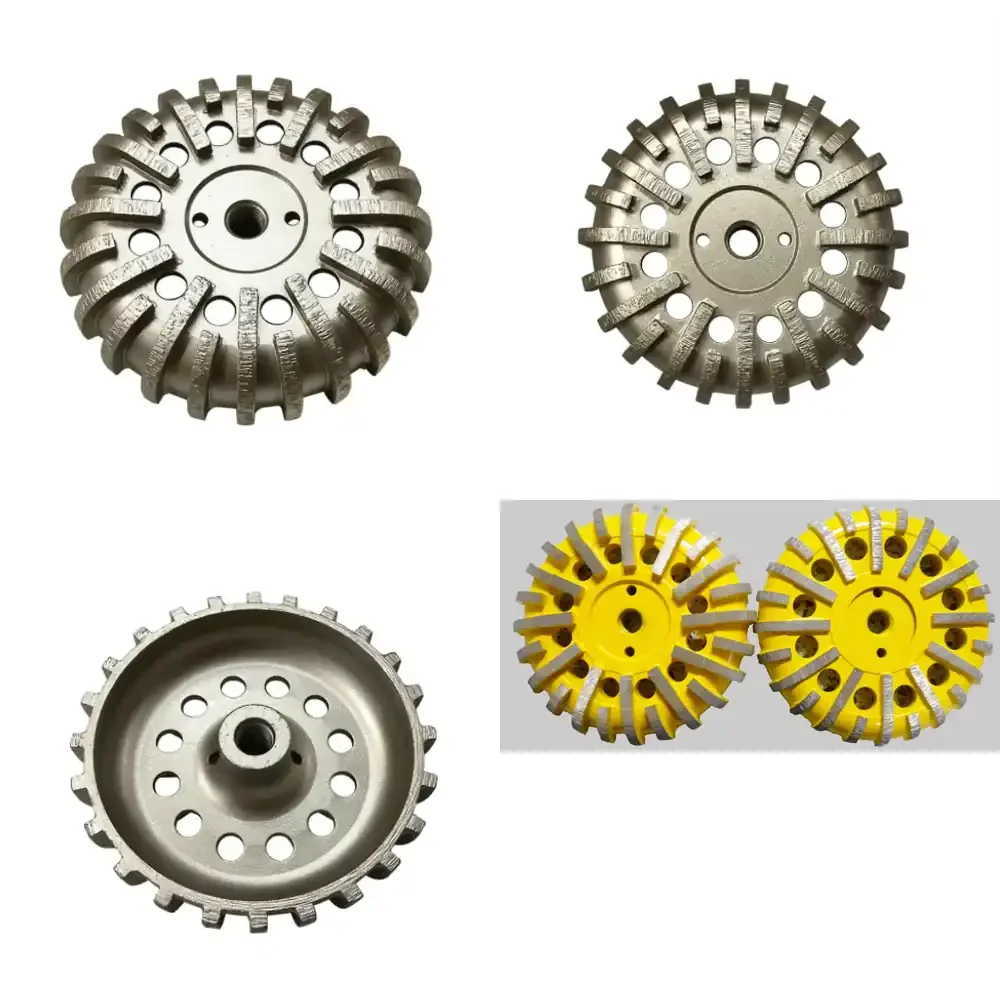 Raizi 6 Inch Terrco Diamond Radius Cove Grinding Wheels Discs for Concrete