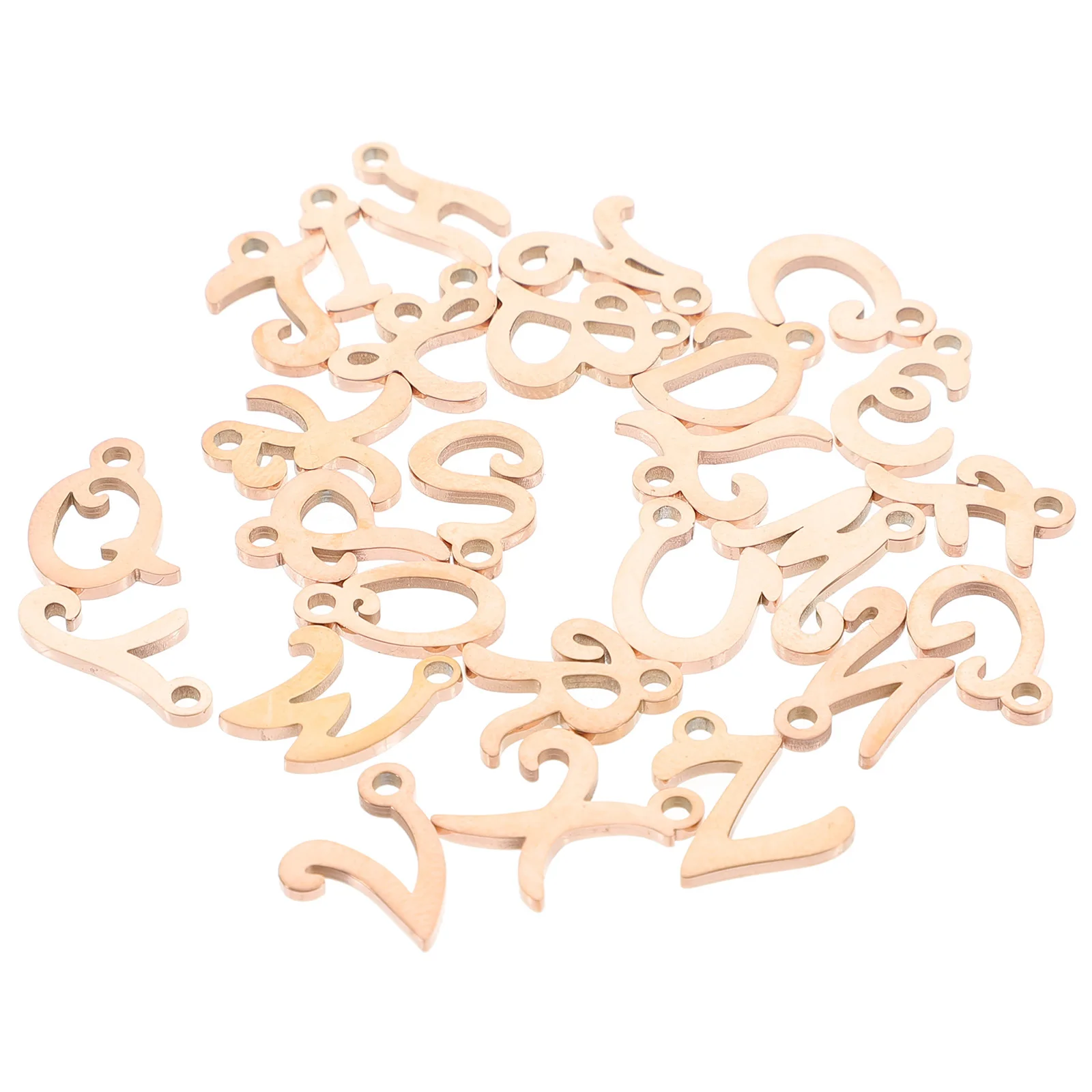 26Pcs Letter Charms Pendant Alphabet DIY Jewelry Making Bracelet Necklace Earrings Scrapbooking Alphabet Pendants