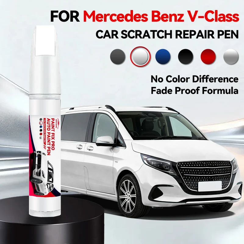 Caneta de Reparo de Pintura Automotiva para Mercedes Benz V-Class, Caneta de Reparo de Arranhões de Carro, Acessórios Automotivos, Gadgets para Carro