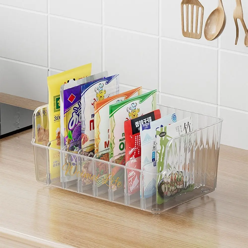 

Plastic Spice Seasoning Storage Box Adjustable Space Saving Seasoning Bottle Organizer Large Capacity Sundry Storage Box Kitchen