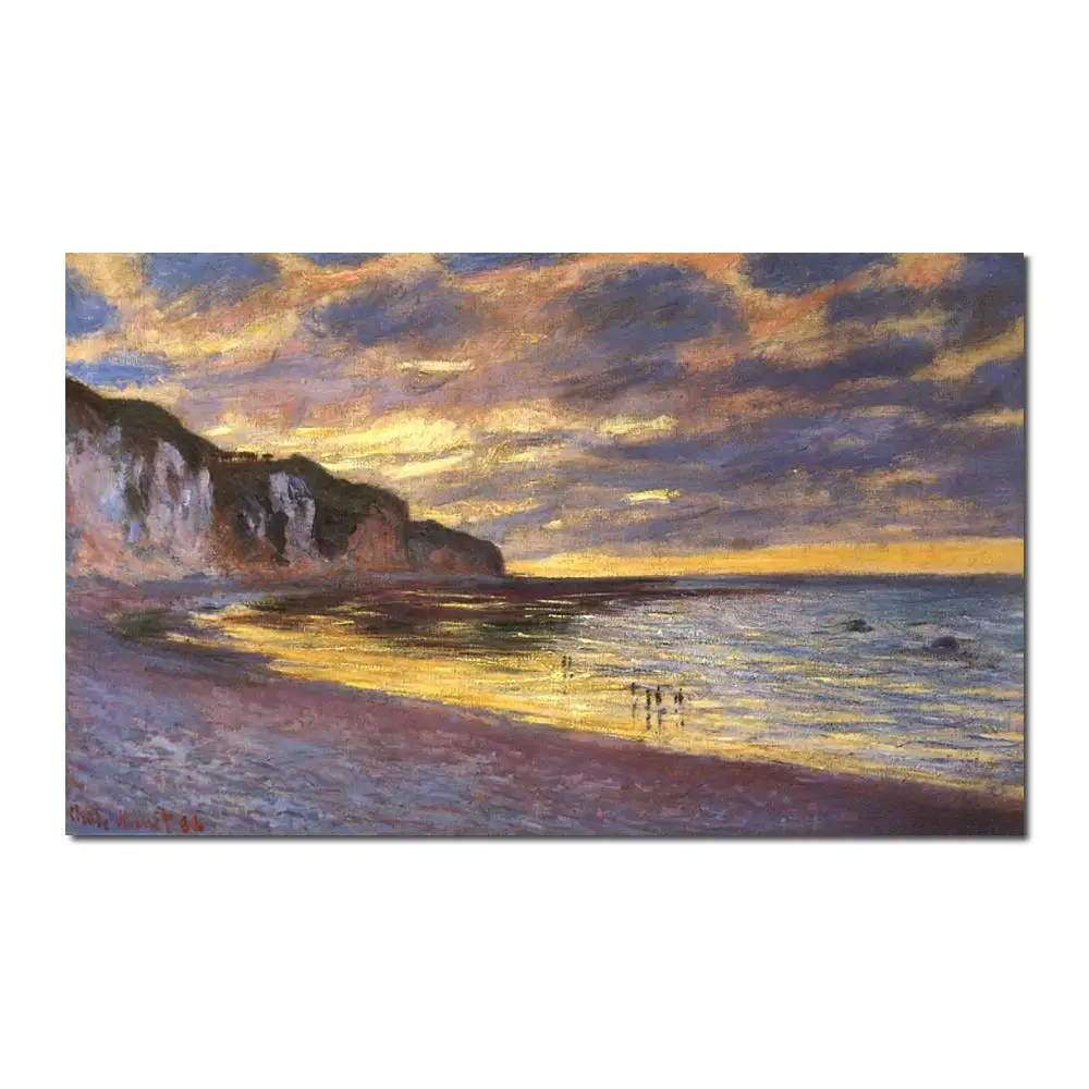 Landscapes art The Ally Point Low Tide by Claude Monet oil paintings canvas High quality hand-painted