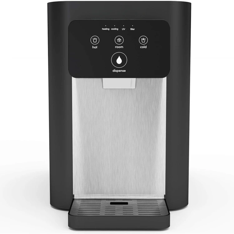 A9 Electric Touch Countertop Bottleless Cooler Water Dispenser-3 Temperatures (Black), 21 x 11 x 16 inches