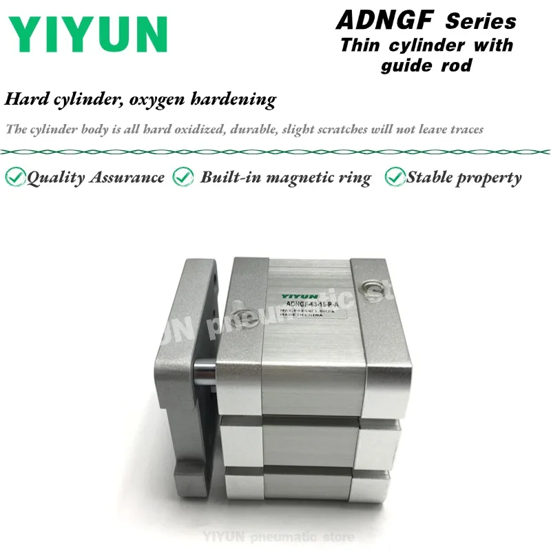 

ADNGF40, ADNGF50, ADNGF63-5-P-A,-10-15-20-25-30-35-40-45-50-55-60-70-75-80-90-100-P-A YIYUN Тонкий цилиндр серии ADNGF