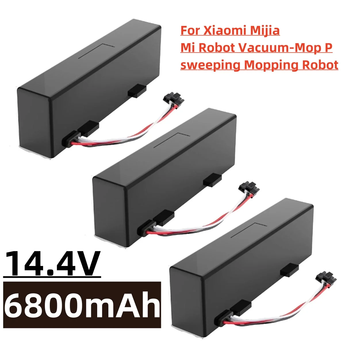 Rechargeable Battery for VIOMI V2 Pro, Vacuum Cleaner, Sweeping, Mopping, Robot, VRVCLMB21B, MVVC01-JG, Original, 14.4V, 6800mAh