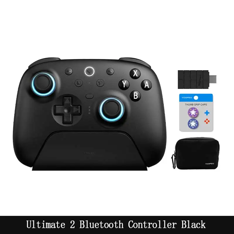 8BitDo Ultimate 2 Bluetooth-gamingcontroller met TMR-joysticks en Hall-effecttriggers voor Nintendo Switch, PC, Windows 10 11