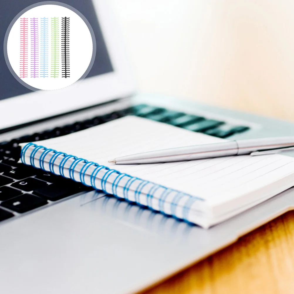 10pcs Loose Leaf Coil Binder Rings School Scrapbook Household Notebook Abs Notepad Plastic Easy To Use