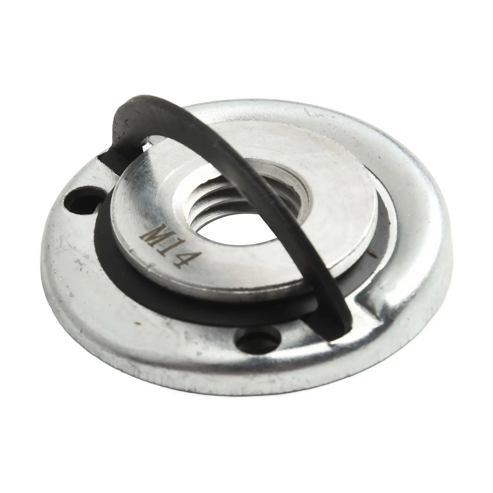 

Angle Grinder Flange Self-Locking Pressing Plate Silver Black Increase Friction Quick Use Exquisite Workmanship