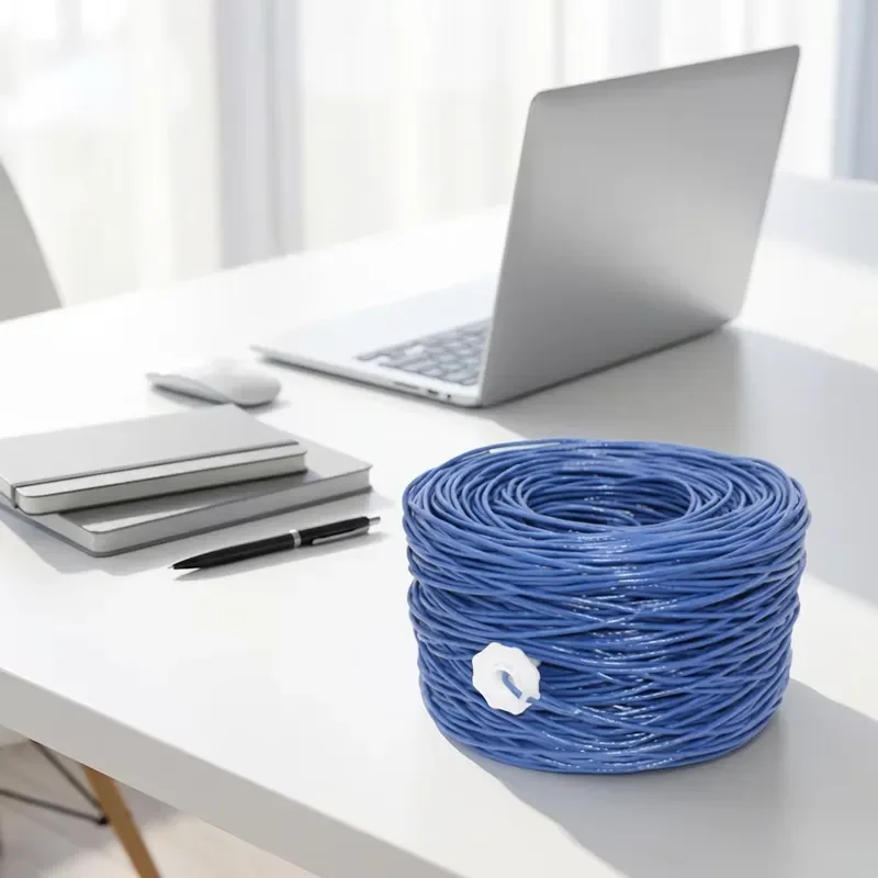 Bulk 1000FT CAT6 Ethernet Cable UTP Solid Copper Network Wire 550MHz 23AWG for Internet LAN Networking Computer Router