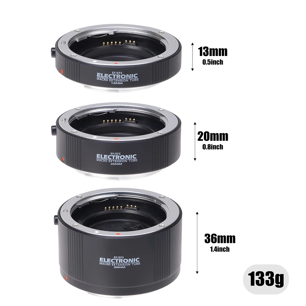 FOTGA Macro AF Auto Focus Automatic Extension Tube Set DG for Kenko CANON EF EF-S Lens