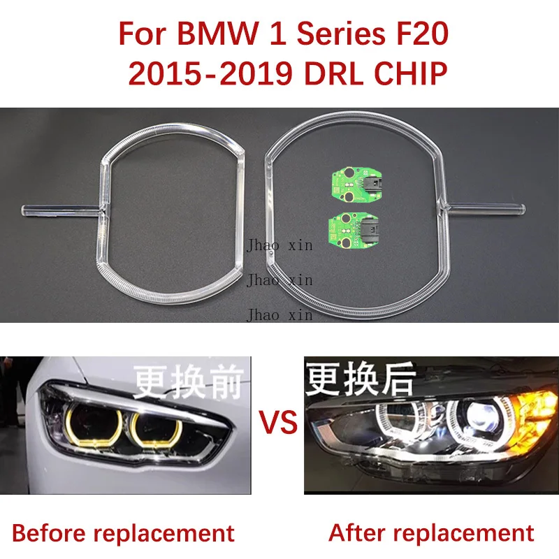 

White Light Angel Eye Solution Not Lighting Suitable For BMW 1 Series F20 2015-2019 Car Headlights DRL CHIP Ballast Guide Strip