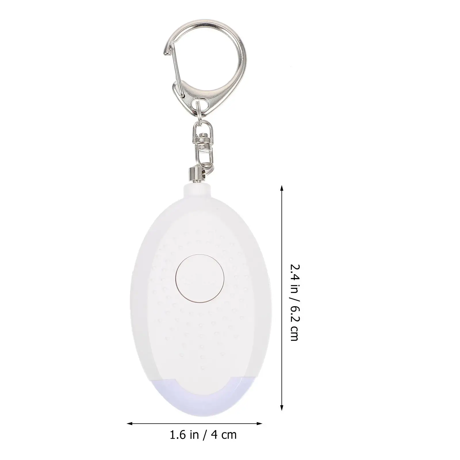 Personal Alarm Security LED Light Sound Women Kids Elder Safety Emergency Key Chain Travel Outdoor Activity